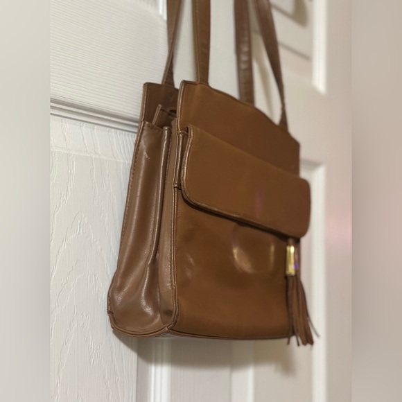 Coletta Brown Leather Shoulder Bag - Picture 4 of 12